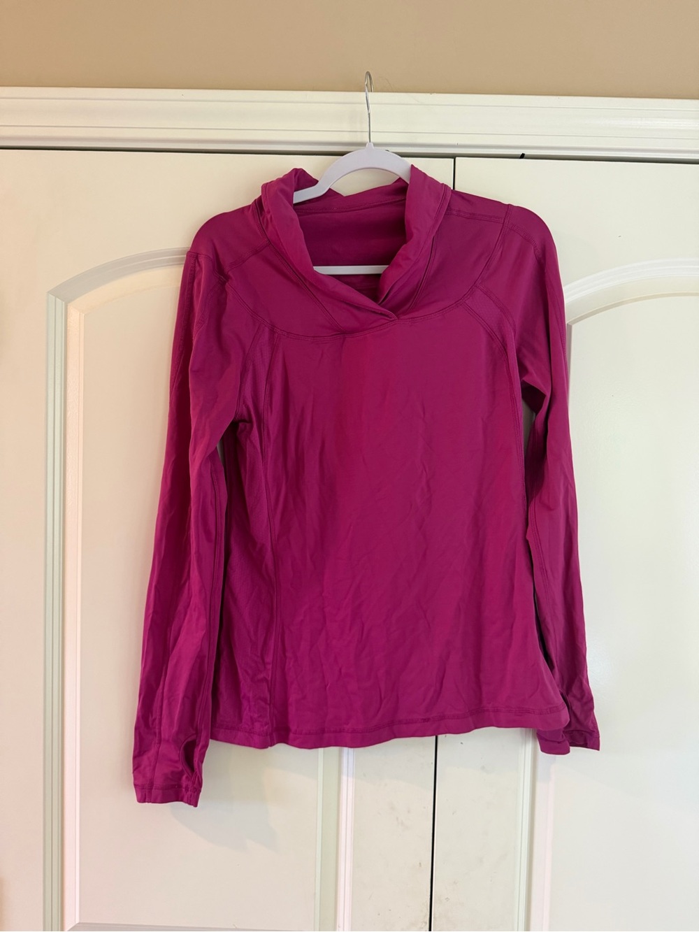 Lululemon Magenta Trail Tech Long Sleeve Stretchy Soft